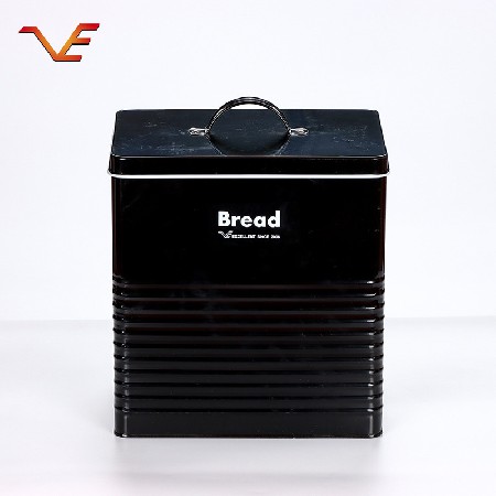 Factory supplied fashionable black simple household storage square storage tank iron tank storage package combination