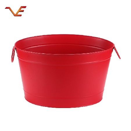 厂家直供不锈钢冰桶KTV酒吧大容量酒水冰桶 椭圆型大红色蛋型冰桶