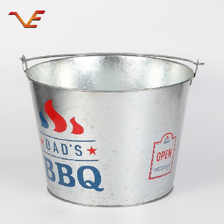 Iron bucket ktv ice bucket ice lattice beer bucket galvanized iron bucket manufacturer wholesale multiple styles can add logo