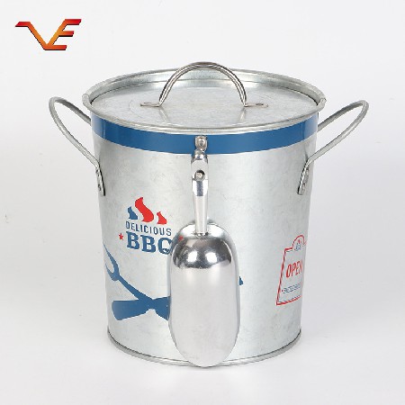 Iron bucket ktv ice bucket ice lattice beer bucket galvanized iron bucket manufacturer wholesale multiple styles can add logo