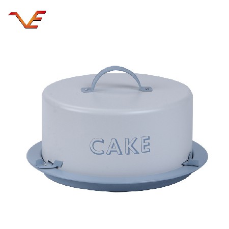 生日蛋糕盒重复使用蛋糕盘套装 家用冰箱保存铁艺圆形包装盒